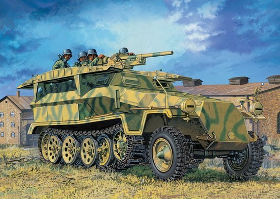 модель Бронетранспортер Sd.Kfz.251/10 Ausf.D 3.7cm PAK